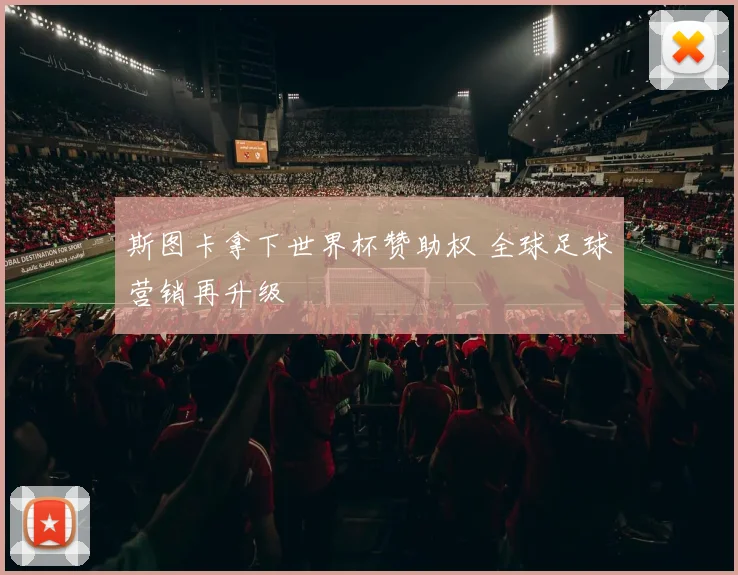 斯图卡拿下世界杯赞助权 全球足球营销再升级